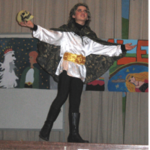 Student playing Hamlet
